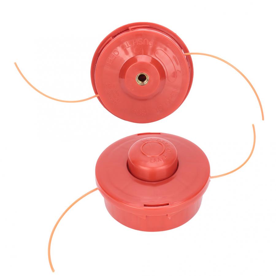 Universal Trimmer Head Bump Feed Line Line Spool Red Hardened Plastic Brush Cutter Accessories for Most Brush Cutters