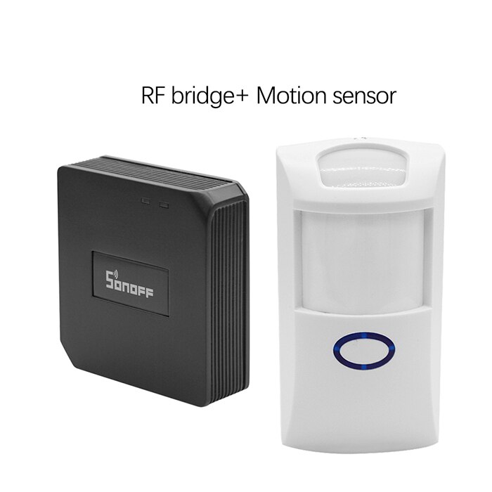 Sonoff RF Brücke Wifi Konverter 433 MHZ Motion Sensor PIR Wireless Detektor Smart Home fernbedienung Unterstützung IOS Android: RF bridge and PIR