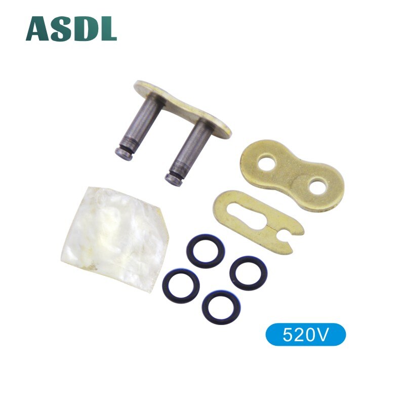 Motorcycle Chain Buckle Ring Link 428 520 525 530 Chain O-Ring O Ring Connector Lock Thicken #b: 520V