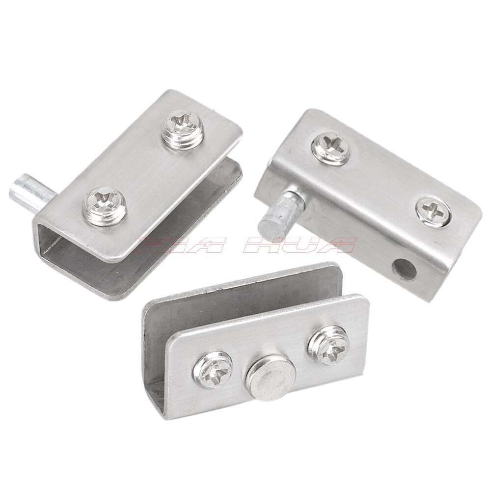 40X20MM Single suction glass door hinge kit Glass Pivot Door Hinges Glass Door Hinges Clamps