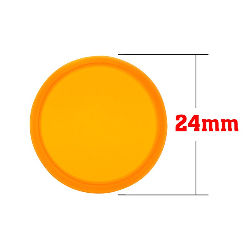24mm przezroczysty kolor plastikowy pierścień klamra 360 stopni składany plastikowy dysk Notebook wiążące pierścień luźne liść klamra biuro: 12pcs-Orange