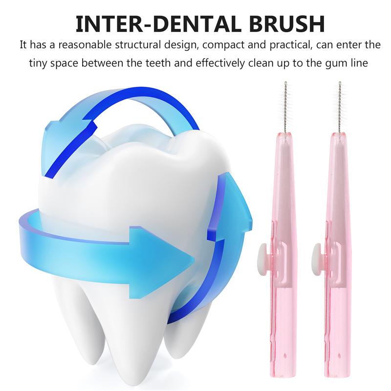 10pcs Interdental Brush Useful Tooth Floss Pick Interdental Brushes Dental Care Cleaning Brushes Teeth Interdental Brushes
