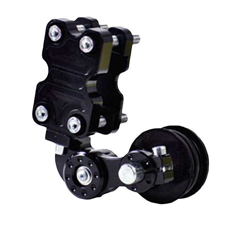Universal Motorcycle Chain Tensioner Adjusting Roller Metal Motorbike Chain Adjuster Chain Tensioning Tool for Scooter Bike: Black