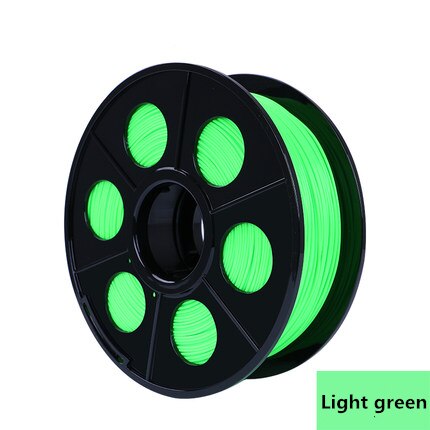 Nylon3D-filamento para impresora, 1,75mm, 1KG, PLA, ABS, PLA, madera, TPU, PETG, ASA de carbono, PP, PC: Light green