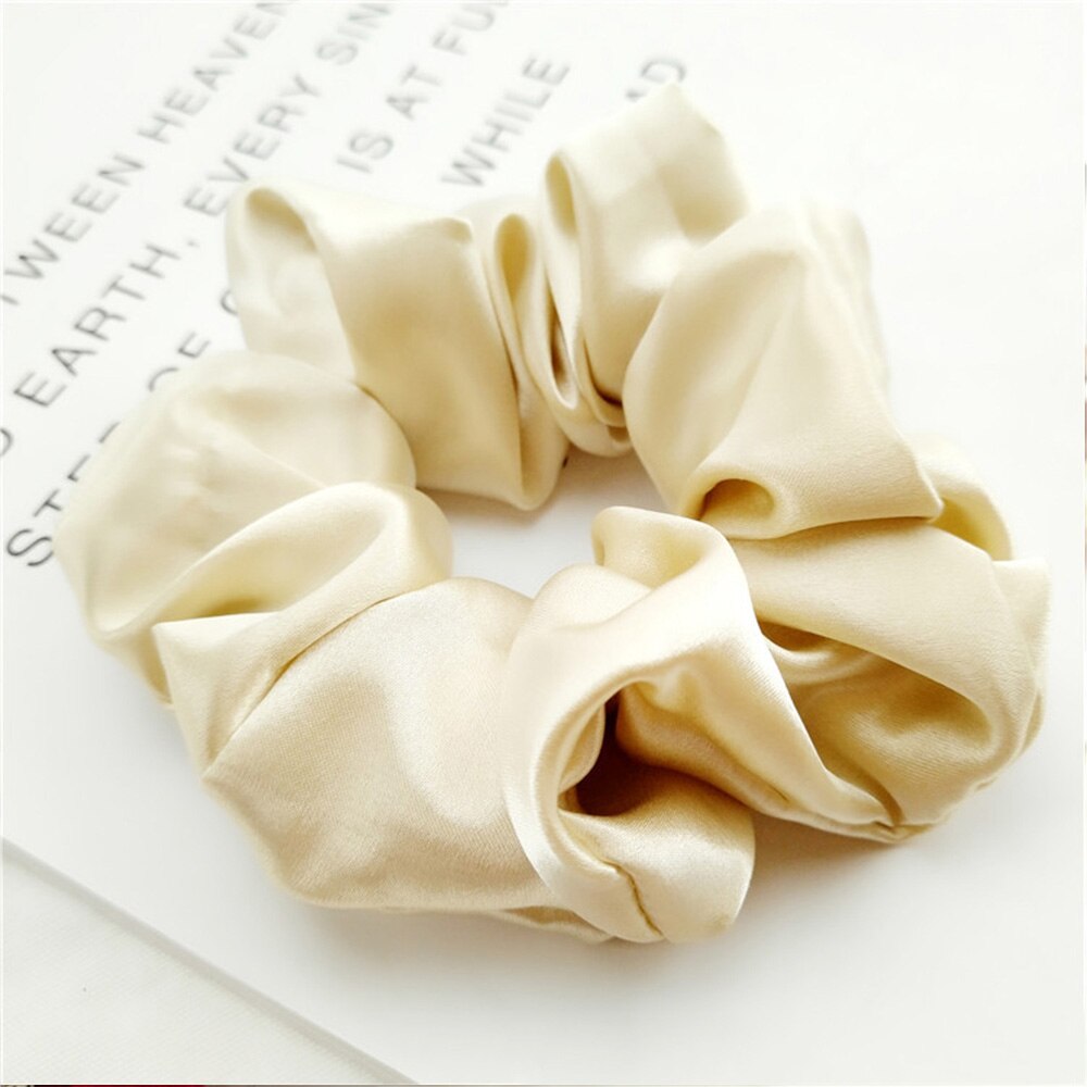 Faux Zijde Chouchou Vrouwen Meisjes Elastische Haar Elastiekjes Accessoires Gom Voor Vrouwen Tie Haar Ring Touw Paardenstaart Houder