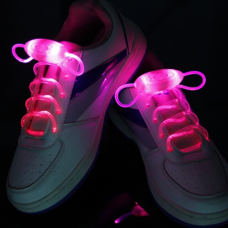 Hardloopschoen, charmante led-lichtgevende veters, flitslicht, gloeiende veters, veters voor feest, discoclub: Roze