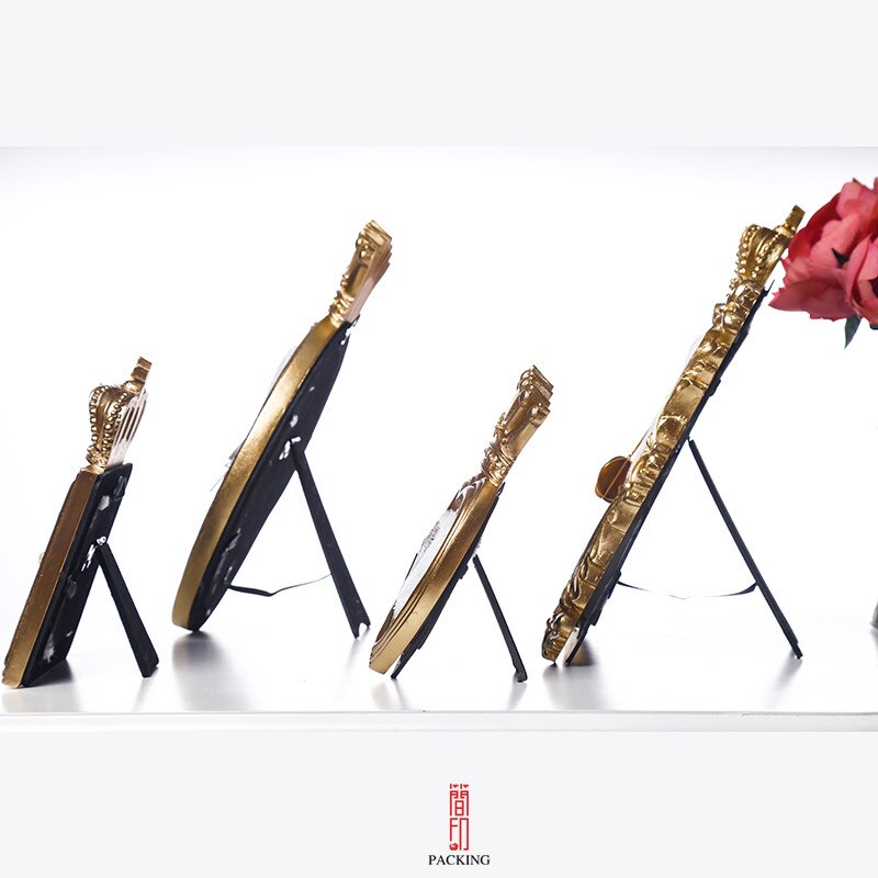 Palace royal style jewelry display stand, gold crown photo frame, earring storage rack, jewelry photography props