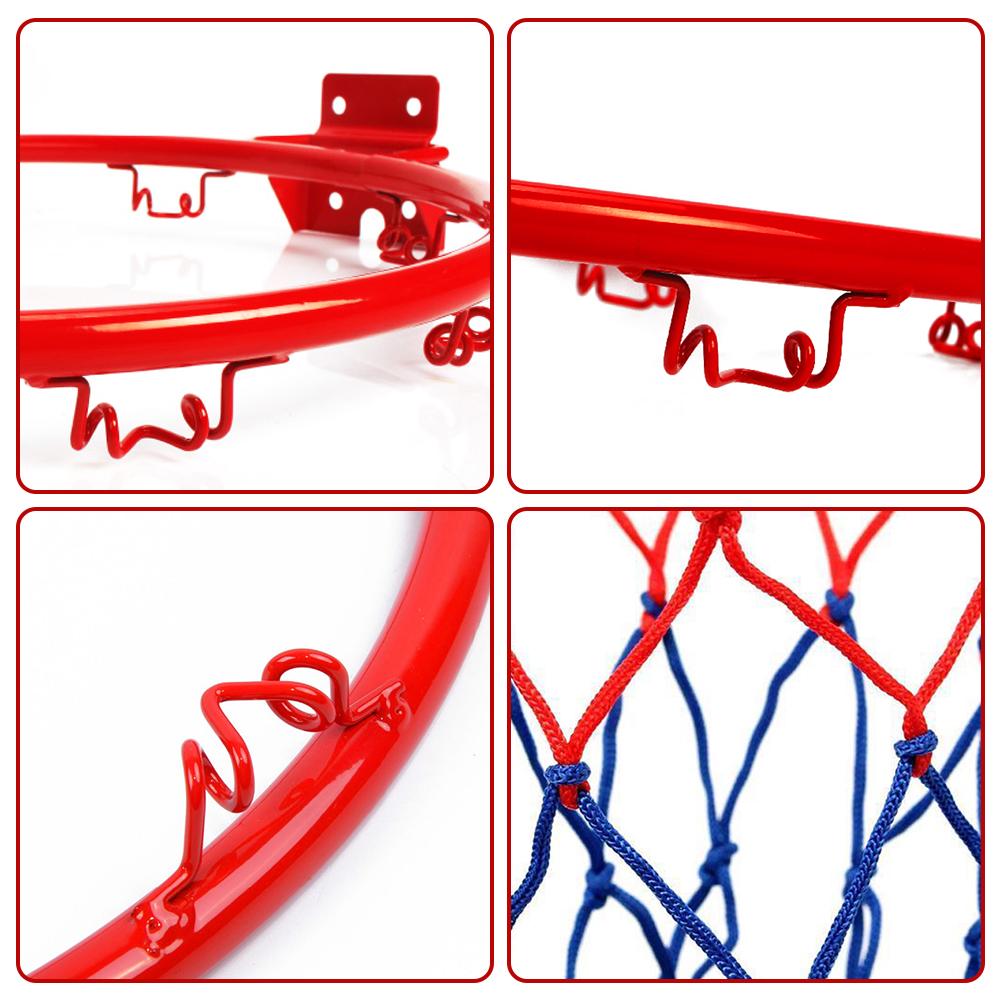 32CM Hanging Basketball Wall Mounted Goal Hoop Rim Net Sports Netting Indoor&amp;outdoor