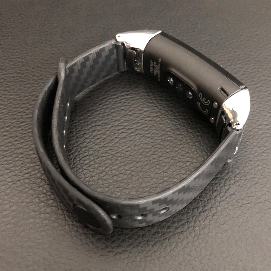 Carbon Fiber Strap for Honor Band 4 Sports Wristband Bracelet for Huawei Honor Band 4/5 Replacement Band Belt with Metal Adapter