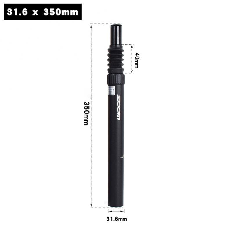 ZOOM-tija de sillín antichoque para bicicleta de montaña, ajustable, suavidad y resistencia, amortiguador: 31.6X350mm