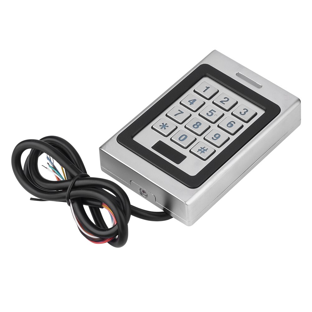 RFID Card Door Access Control System Waterproof Metal Keypad Anti-theft Alarm Standalone Access Control With 2000 Users