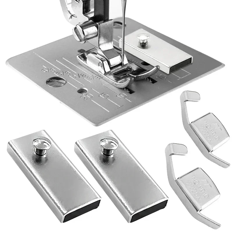 1/2 pezzi guida magnetica per cucitura magnete per macchina da cucire guida magnetica per cucire forniture per trapuntatura strumenti per piedino per macchina da cucire