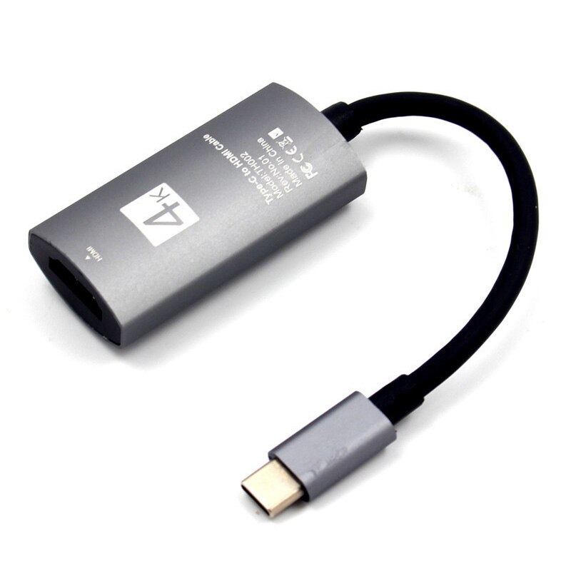 Hdmi Kabel Usb Type-C Naar Hdmi 4K * 2K Hdtv Adapter Voor Galaxy S9/S8 usb Naar C Type C USB-C Voor Macbook-Pro Adapters Converters: gray