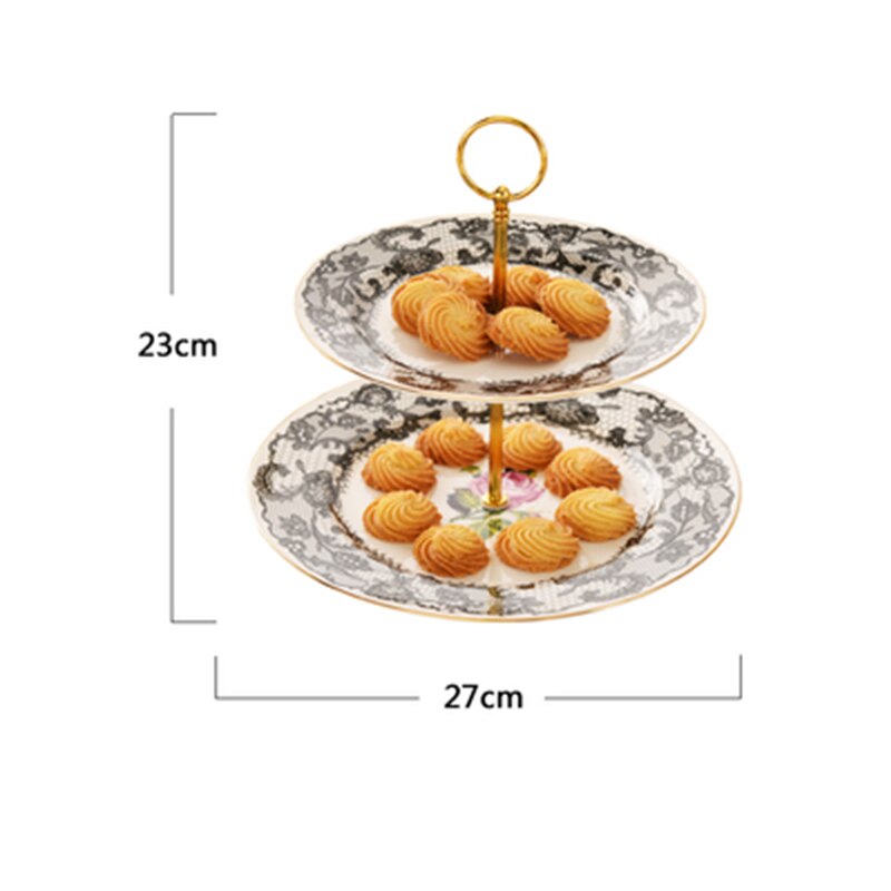 British Afternoon Tea Coffee Cup Set Bone china Cake pan Heat-resistant Glass Teapot Heating Flower Tea set Kitchen Accessories