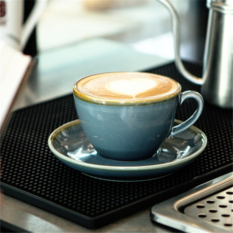 Ceramic Coffee Cups Set Breakfast Milk Tea Cup With Tray & Spoon Afternoon Tea Drinkware Cup Kitchen Utensils Wedding