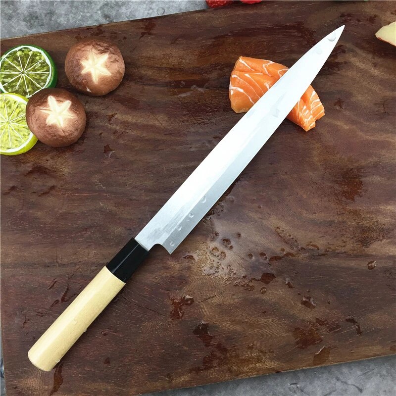Japanese Sashimi Knife Fish Head Knife Tuna Salmon Slicing Knife Sushi Cuisine Kitchen Knife Boning KnifeForged Kit: Style D