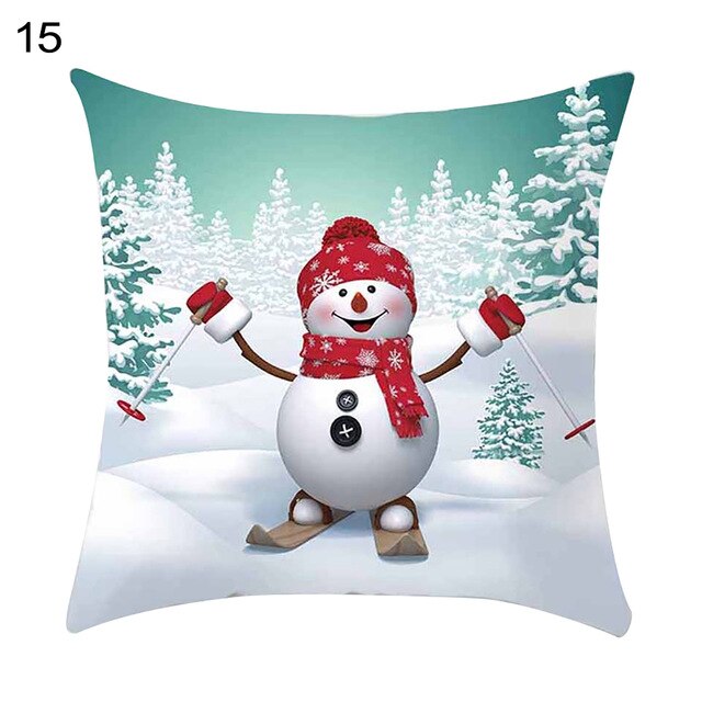 45 * 45cm julesnemand pudebetræk seng bilpynt hjem hotel børneværelse julepynt blødt og behageligt.: H05