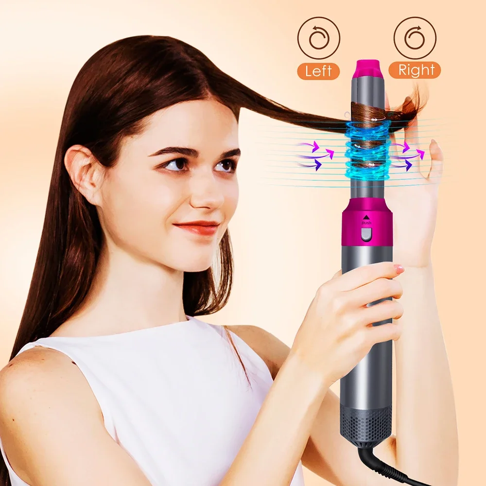 Upgrade 5 in 1 Hair Dryer 60000rpm High Speed Air Brush Hair Styler Tools for Dyson Airwrap with Curling Barrel