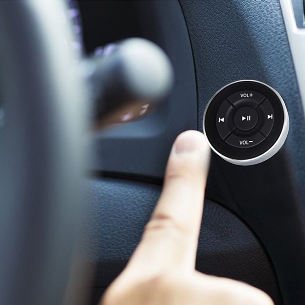 Wireless Remote Control Bluetooth Car Steering Wheel Handle Mount Safe Driving Easy Operate Auto Sensitive Mini Media Button