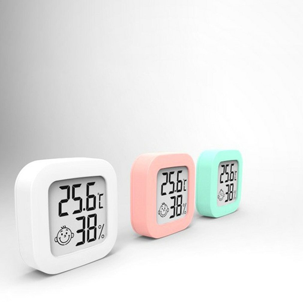 Mini drinnen Thermometer Digital LCD Temperatur Sensor Feuchtigkeit Meter Thermometer Zimmer Hygrometer Messgerät