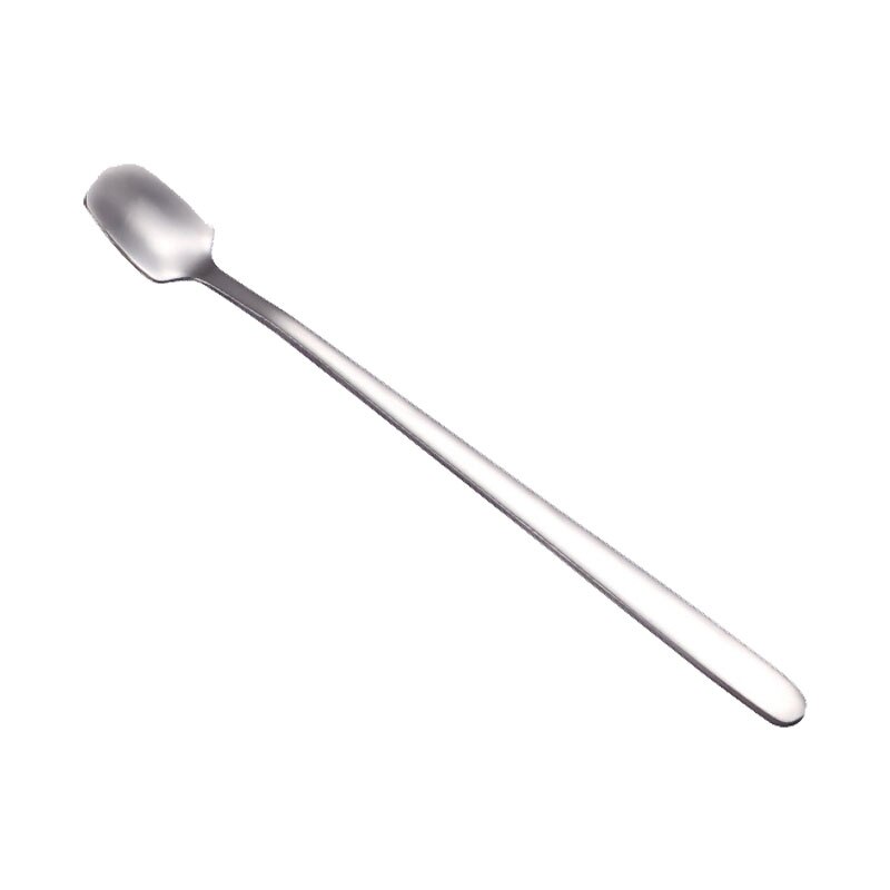 Stainless Steel Ice Spoon Dessert Spoons Korean Top Grade Coffee Stirring Spoon For Dinnerware: 15CM / 17cm