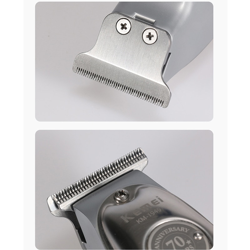 Cortadora de pelo Kemei para hombres, recortadora de pelo recargable, cortadora eléctrica de cualquier talla de Metal, máquina de corte de pelo, herramientas de salón