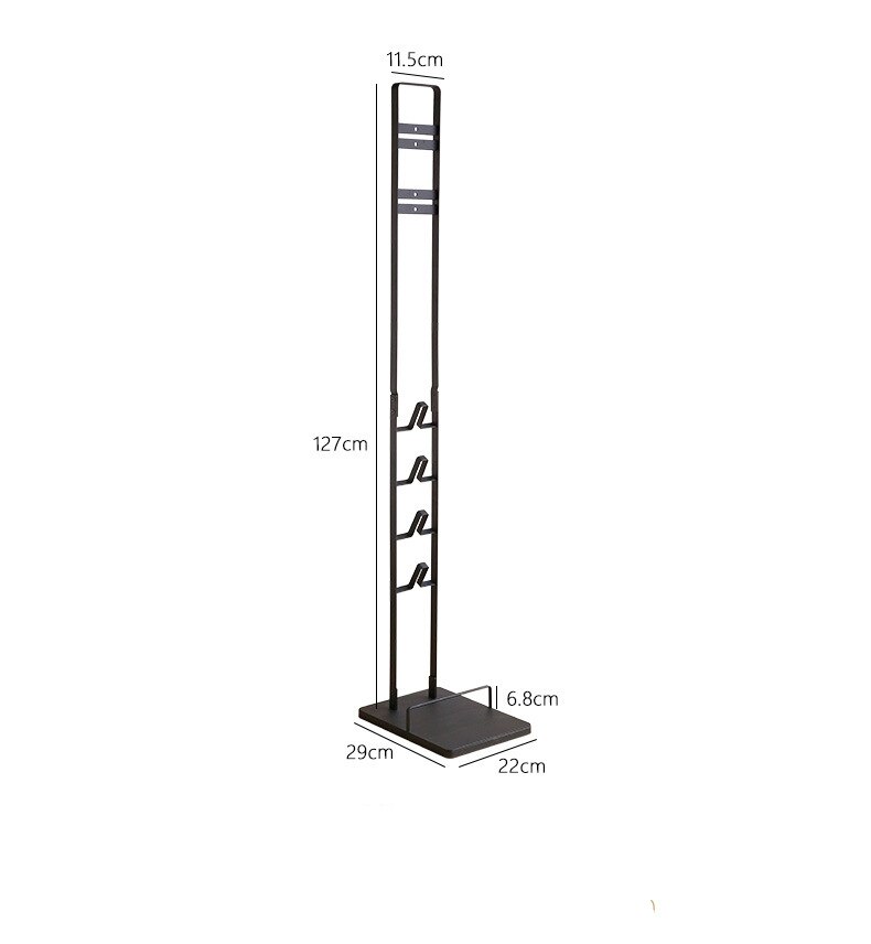 YILONG Vacuum stand vacuum storage vacuum bracket dyson organizer vacuum dock v11 stand V10 rack V8 storage V7 bracket V6 dock: Black