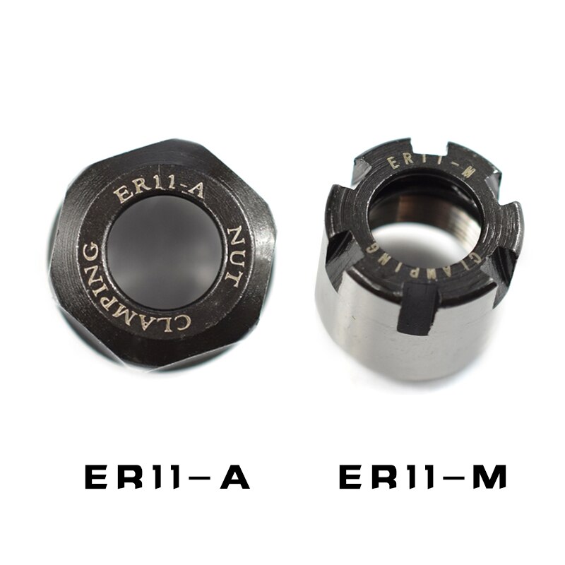1pcs ER11 collet nut ER11-A type ER11-M type spring collet nut engraving electromechanical spindle CNC machining center