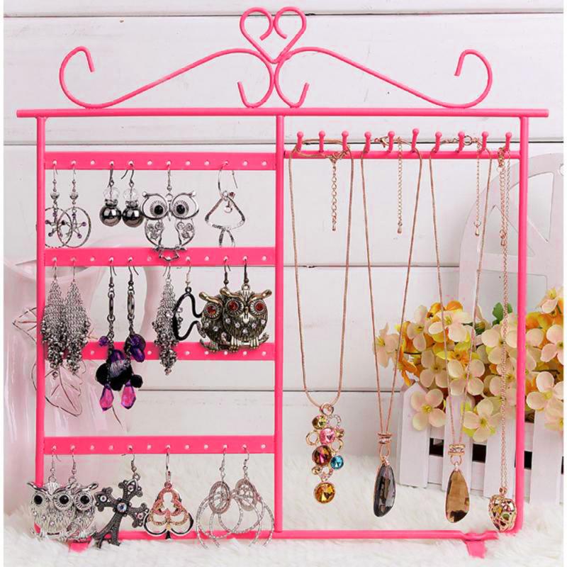 Earrings Ear Studs Necklace Jewelry Display Rack Metal Stand Organizer Metal Stand Holder Display Shelf Jewelry