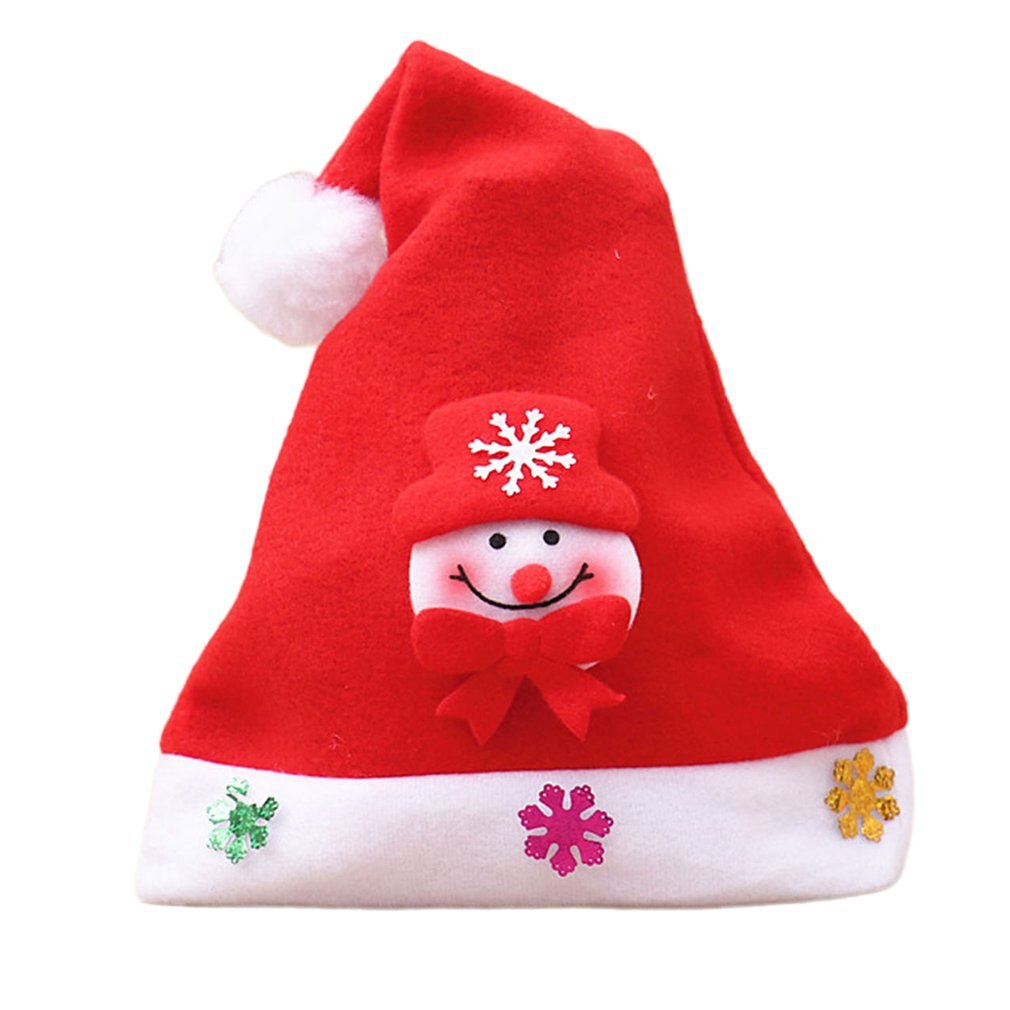 Kerstversiering pet volwassenen kinderen lichtgevende cartoon hoed hert kerstman hoed kerst: Kindersneeuwpop / Met licht