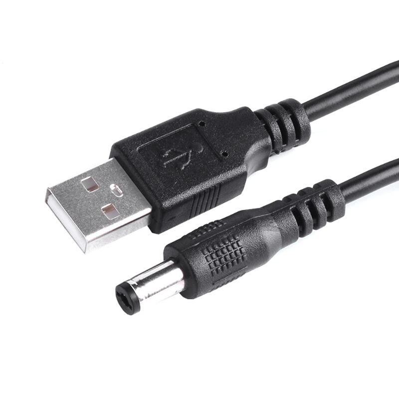 Usb Male Naar Dc 5.5X2.1 Mm DC5V Stopcontact Lijn Opladen Adapter Kabel