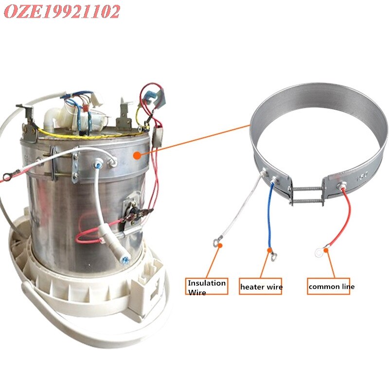 1pc Electric Water Heater Thin Band Heater for Electric Cooker Household 140mm 145mm 150mm 155mm 160mm 165mm 170mm Diameter