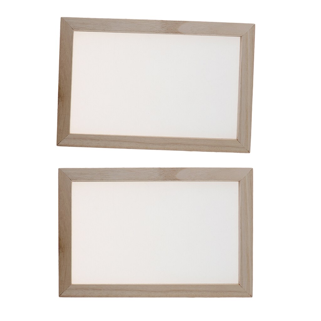 2x Ancient Wooden Paper Making Frame Screen Papermaking Frame For Handmade Paper Craft Paper Maker Kit Supplies