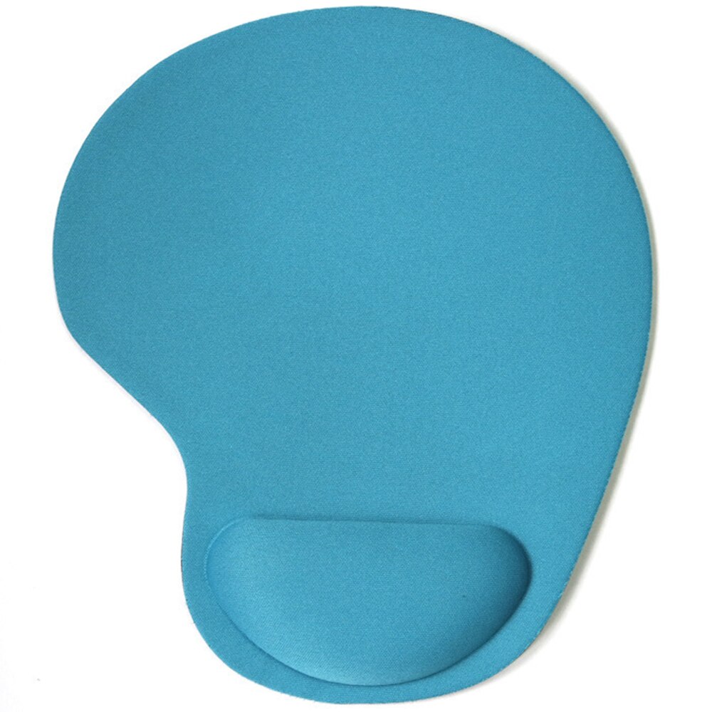 Tapis de souris EVA de couleur unie, tapis de Table de jeu confortable avec Support de poignet antidérapant: type B sky blue