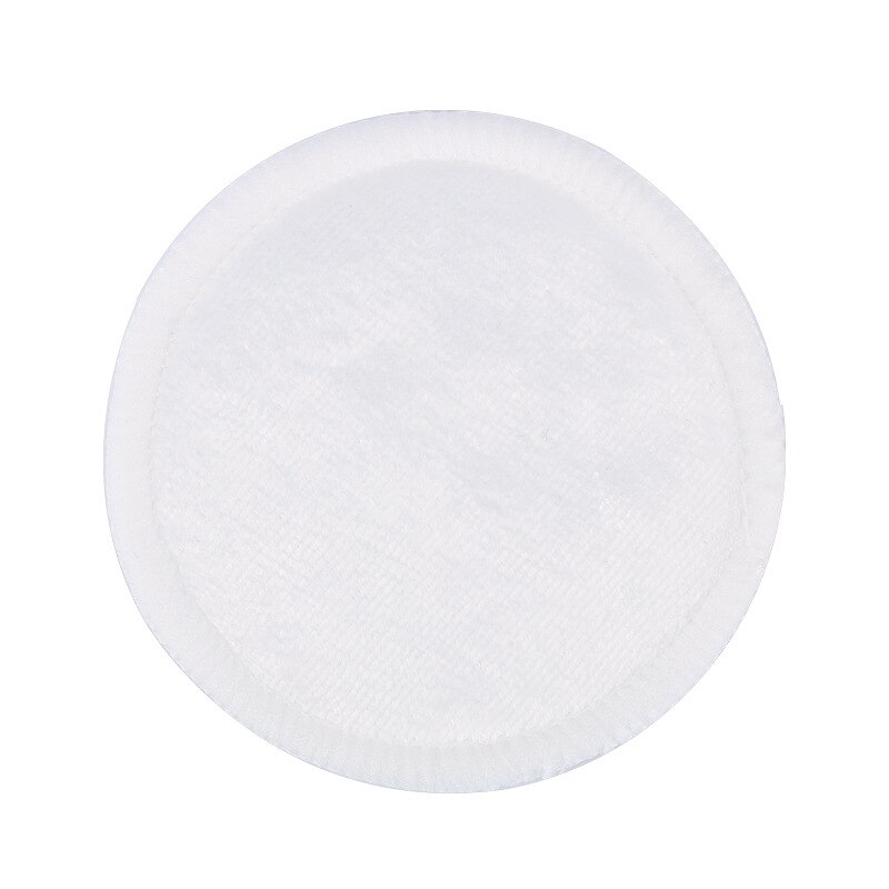 1PC Reusable Microfiber Bamboo Makeup Remover Pad Washable Rounds Cleansing Facial Cotton Makeup Removal Sponge: white
