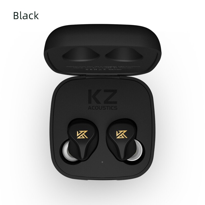 KZ-Auriculares deportivos Z1 S1TWS con Bluetooth V5.0, dispositivo de audio con Control táctil magnético Dual, con cancelación de ruido, para Iphone, Huawei, Xiaomi y Samsung: Z1Black