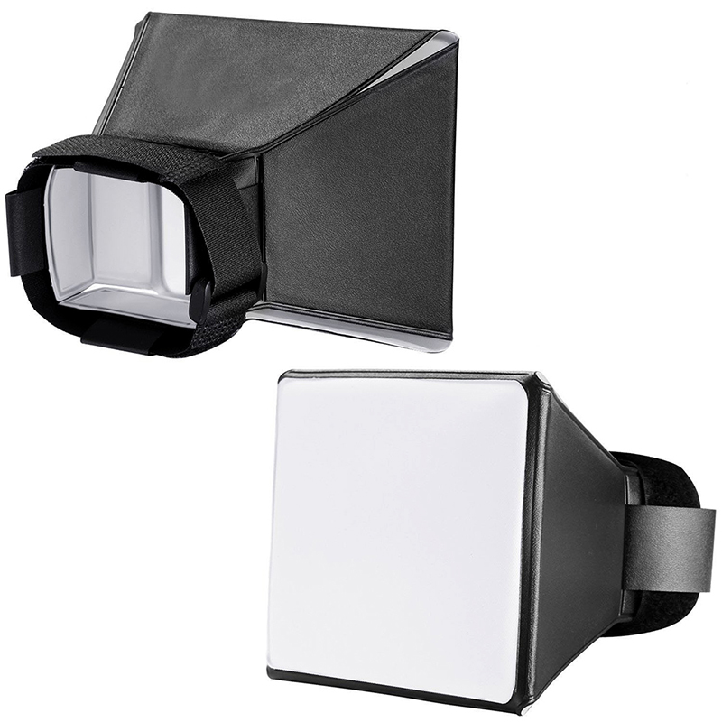 1pc 6.5" 10x13cm Mini Softbox Diffuser For DSLR Flash Speedlite Speed Light Portable Photography Flash Softbox Diffuser