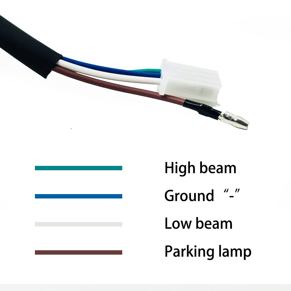 Phare LED rond avec supports pour motos, pour Chopper/Bobber/Cafe Racer/vélos de tourisme, 12V