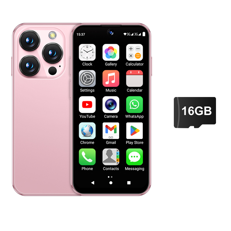 SERVO 19E Mini-Smartphone Android10 OS 3G WCDMA 2 GB + 16 GB Gesicht Freischalten abspielen Geschäft WiFi Hotspot 2 SIM bereithalten Niedliche Mobiltelefone Günstig: Grau