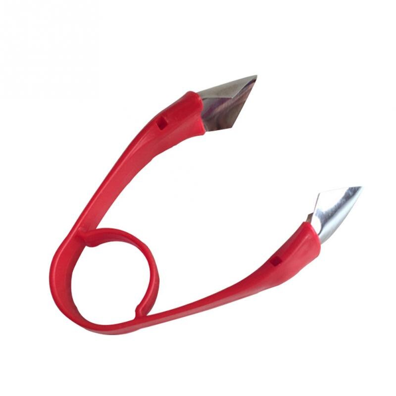 1Pcs Strawberry Huller Metal Tomato Huller Stalks Plastic Fruit Leaf Stem Remover Gadget Kitchen tool
