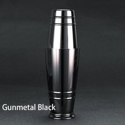 Stil af amerikansk boston cocktail shaker bar værktøj: Gunmetal sort