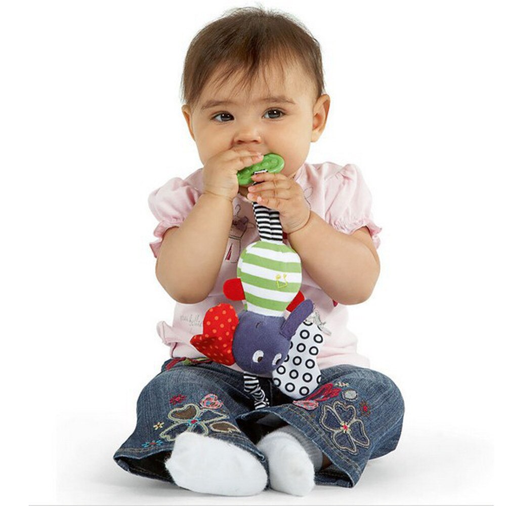 Nette Musik Elefanten Glocke Rasseln Spielzeug Sicherheit Baby Weiche Plüsch Kinderwagen Puppe Spielzeug Nette Musik Elefanten Glocke Rasseln