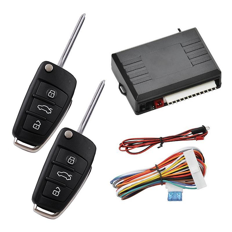 1 Set Afstandsbediening Auto Schakelaar Lock Auto Alarm Apparaat Set Auto Keyless Entry Systeem Voor 12V Auto Auto alarm Systems Security Kit