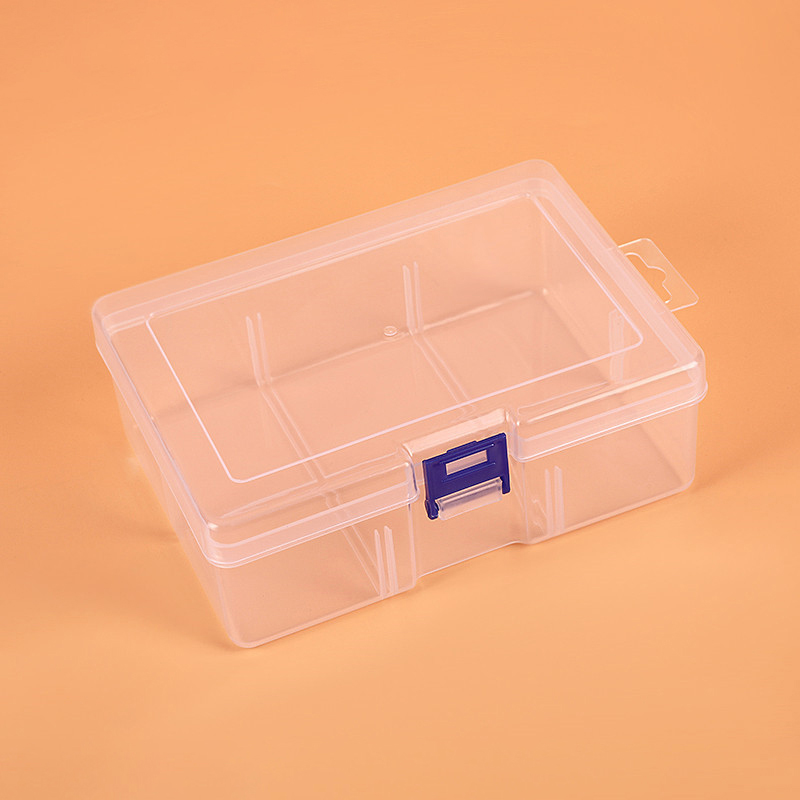 Transparent Plastic Storage Boxes For Jewelry Hardware Accessories Small Items DIY Crafts Cosmetic Storage Box Container