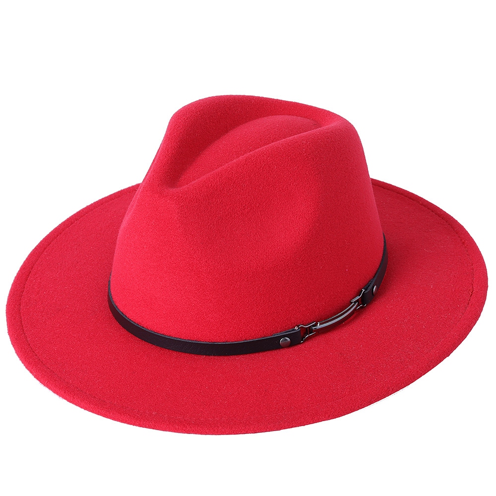 Brzoskwiniowe serce kapelusz Fedora damski łańcuszek duży kapelusz jesienno-zimowy Unisex kościół Panama kapelusz nowy Jazz filcowy kapelusz hurtowo: 03