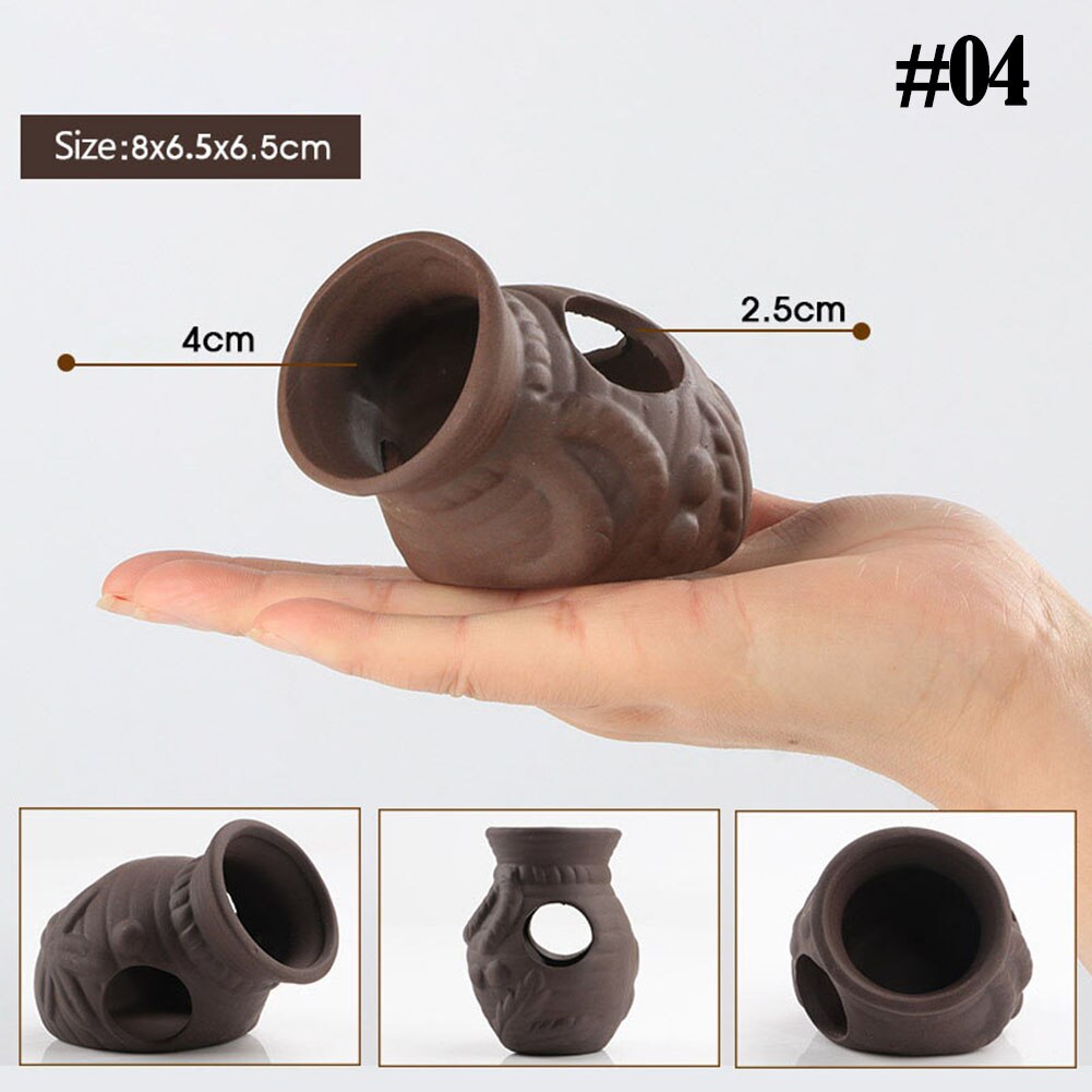 1PC Fish Tank Decor Ideas Micro Landscape Decor Fish Hiding Cave Shrimp Dodge House Resin Ornament Aquarium Landscaping: 04