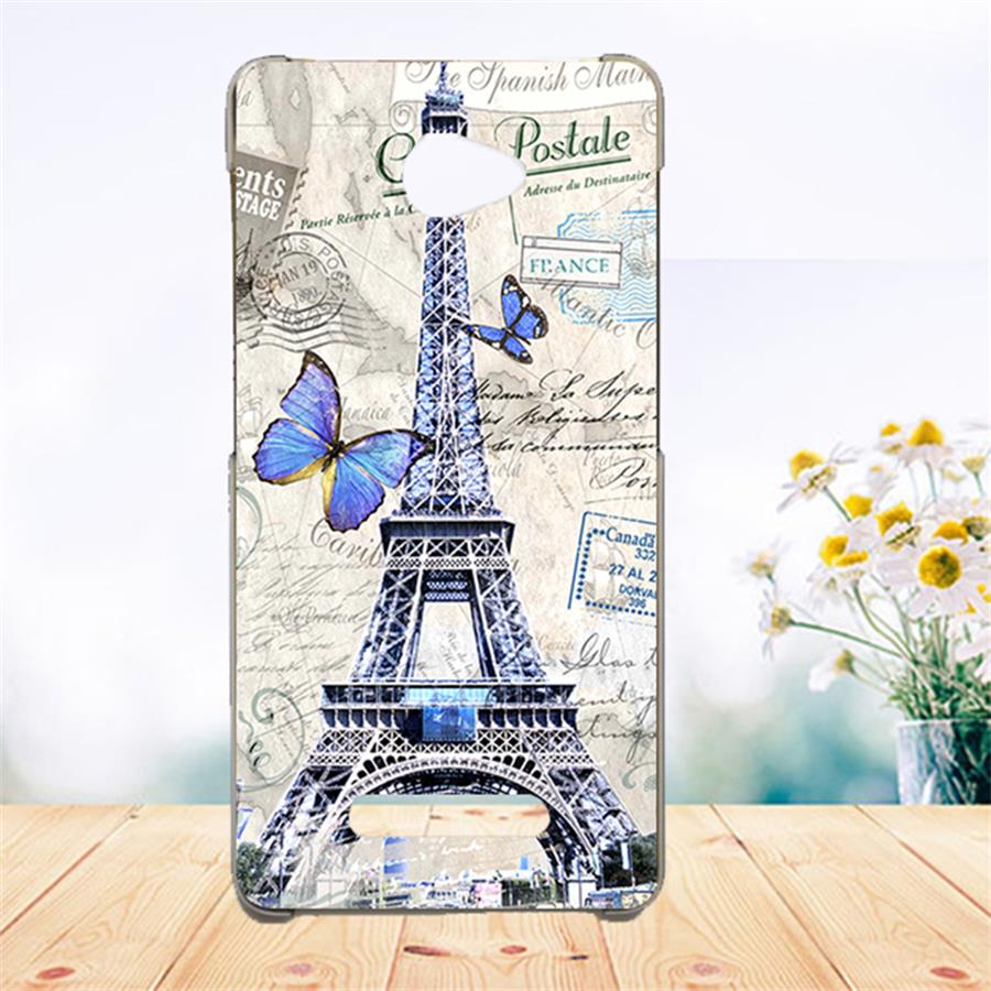 Funda de teléfono suave Tpu para DEXP BL250 Fundas de silicona pintada Lobo Rosa Eiffel Fundas transparente para DEXP BL250 cubierta trasera: y011