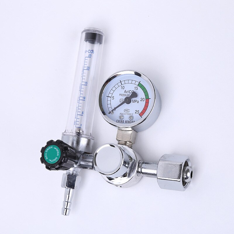 Argon Regulator Argon CO2 Gas Pressure Flow Meter Regulator Metal MIG MAG Weld Welding Gauge 0-25 Mpa