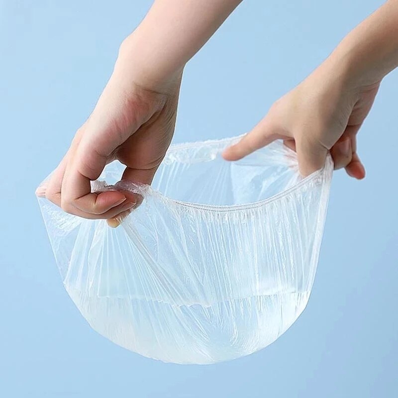 Cubiertas duraderas reutilizables para almacenamiento de alimentos, cubiertas elásticas para mantener alimentos frescos, envoltura de plástico para platos, película para refrigerador de cocina, 20/100 piezas