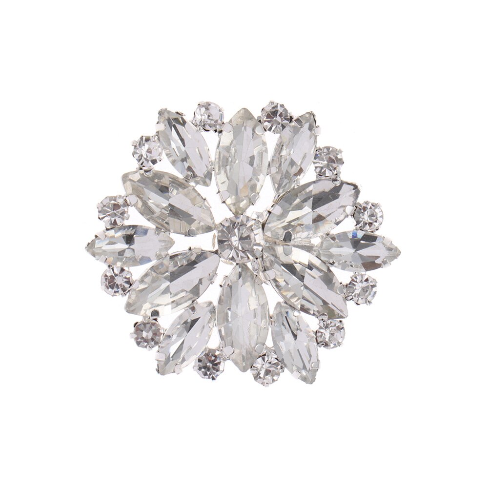1Pc Lady Schoen Clip Schoen Decoraties Shiny Decoratieve Clip Strass Vierkante Klem Hoge Hak Charm Gesp Voor Bruiloft Vrouwen bruid: 6